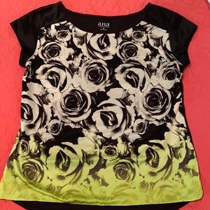 Silk ombré styles rose T-shirt